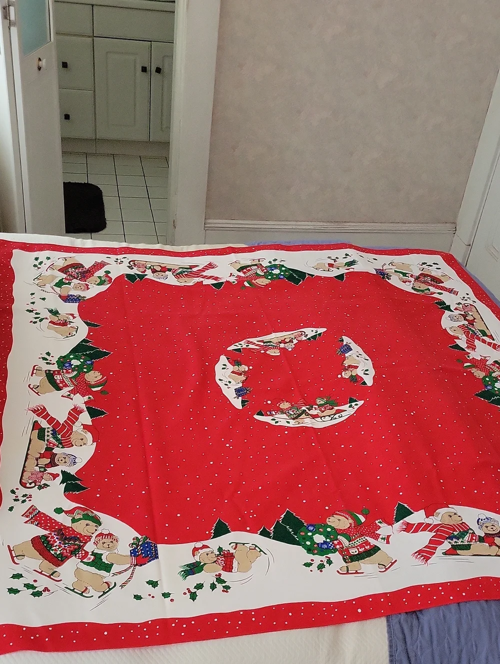 Winter Bear Tablecloth and Napkins - 54